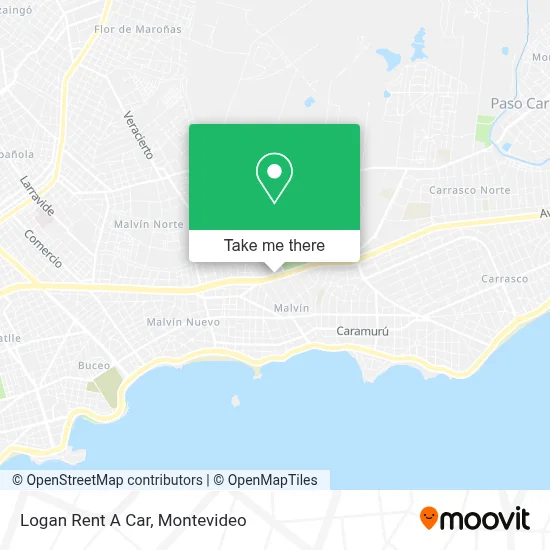 Logan Rent A Car map