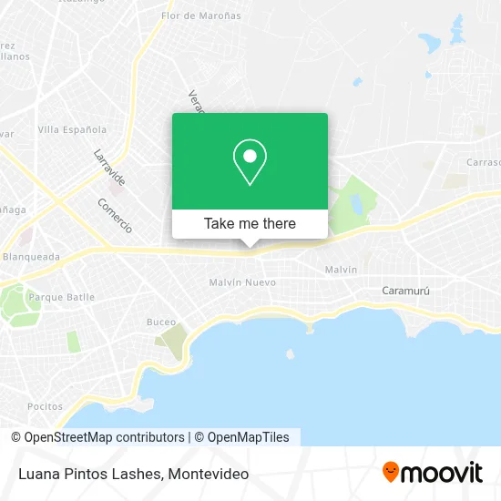 Luana Pintos Lashes map
