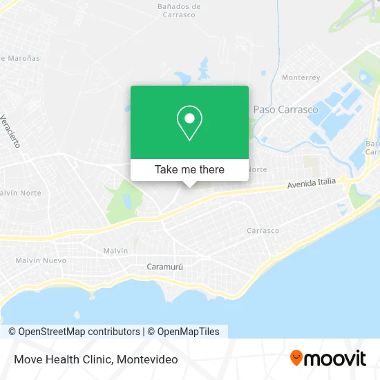 Move Health Clinic map