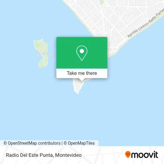 Radio Del Este Punta map