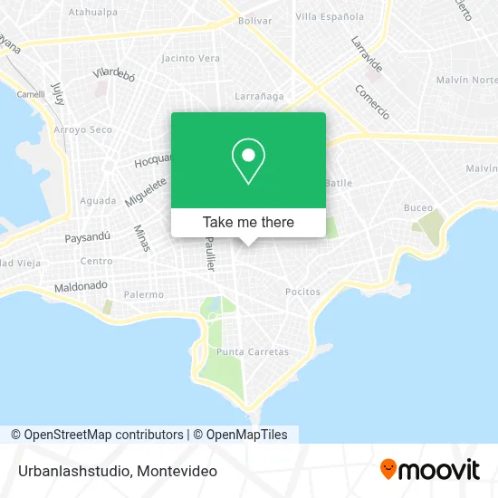 Urbanlashstudio map
