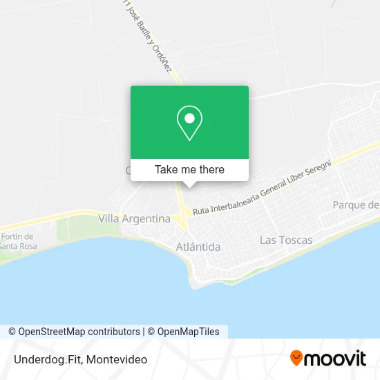 Underdog.Fit map