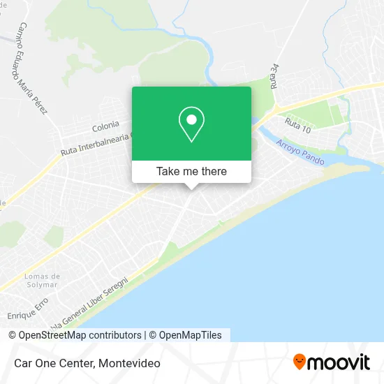 Car One Center map