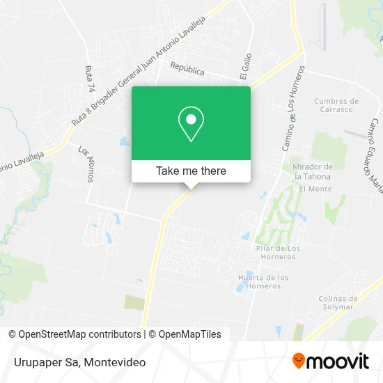 Urupaper Sa map