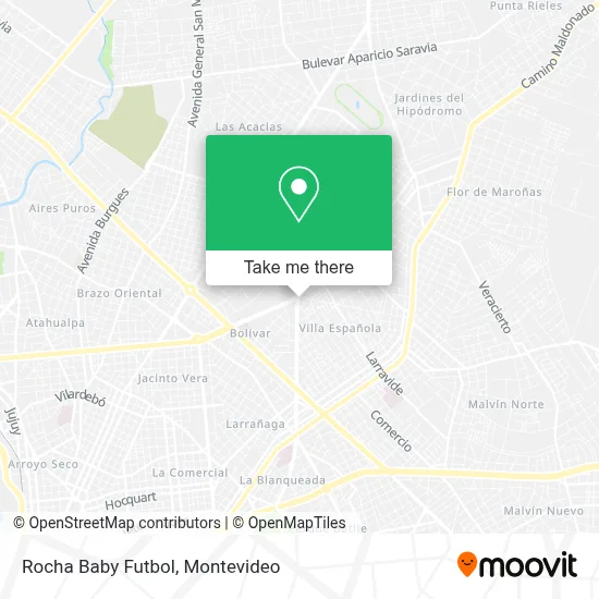 Rocha Baby Futbol map