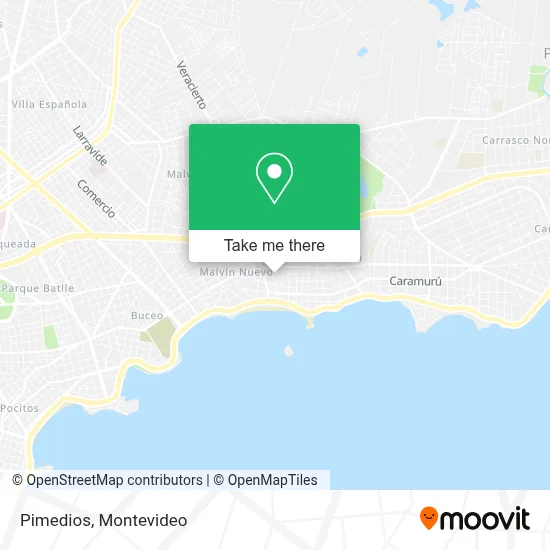 Pimedios map