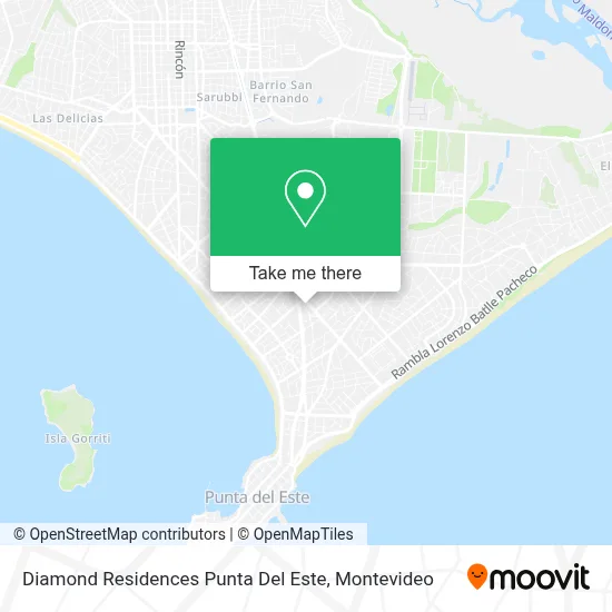 Diamond Residences Punta Del Este map