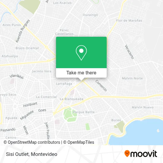 Sisi Outlet map