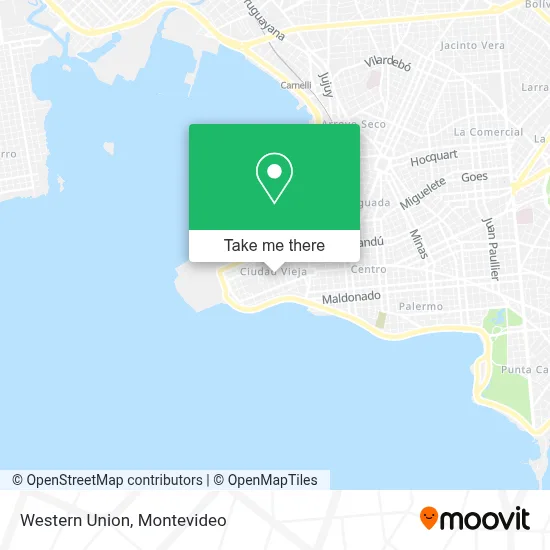 Western Union map