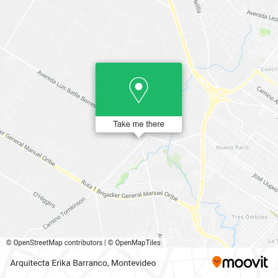 Arquitecta Erika Barranco map