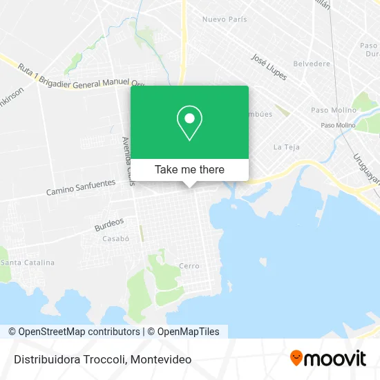 Distribuidora Troccoli map