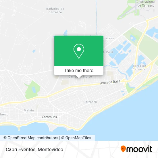 Capri Eventos map