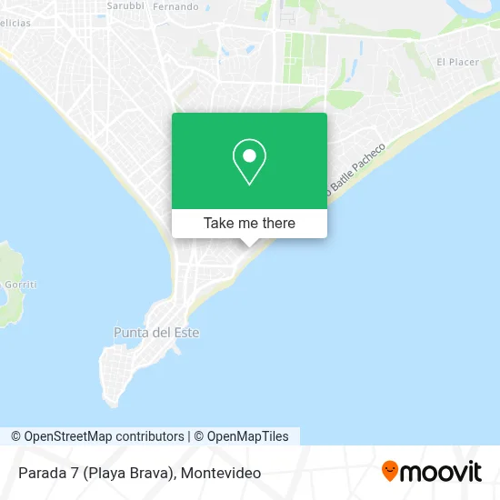Parada 7 (Playa Brava) map