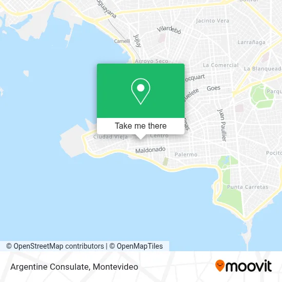 Argentine Consulate map