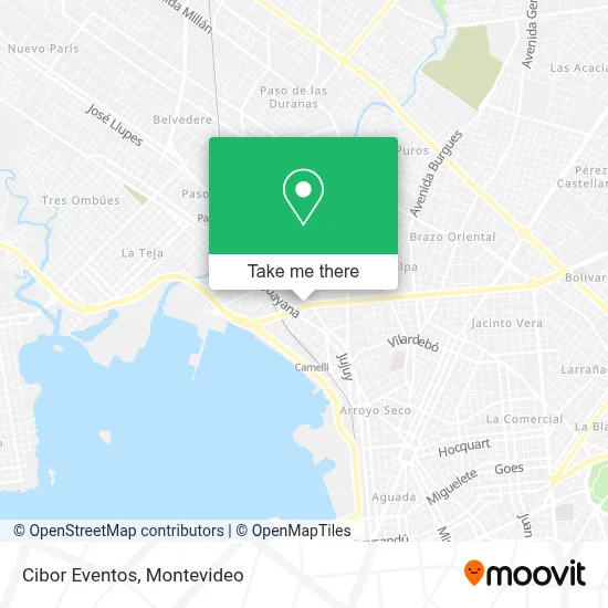 Cibor Eventos map