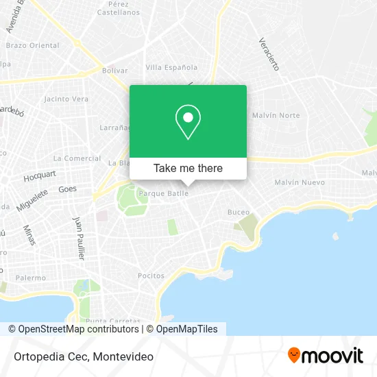 Ortopedia Cec map