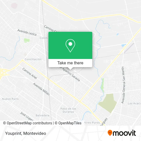 Youprint map