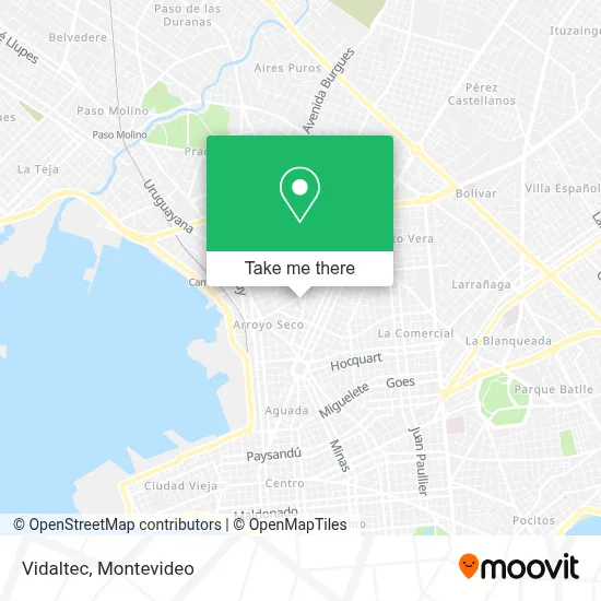 Vidaltec map