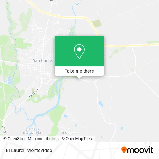 El Laurel map