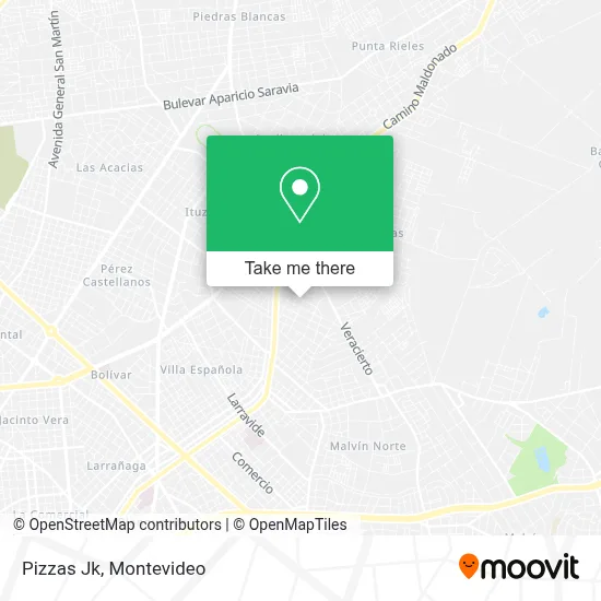 Pizzas Jk map