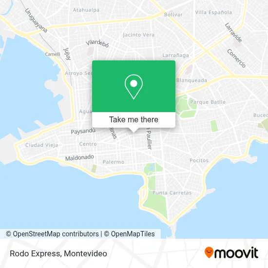 Rodo Express map