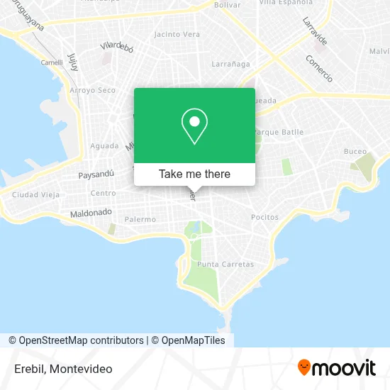 Erebil map