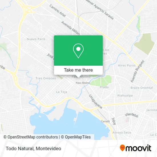 Todo Natural map