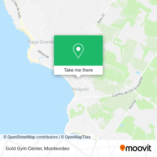 Gold Gym Center map