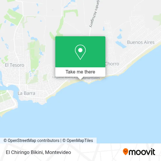 El Chiringo Bikini map