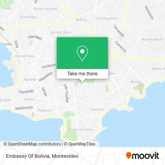 Embassy Of Bolivia map