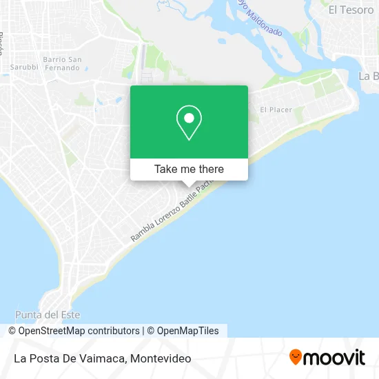 La Posta De Vaimaca map
