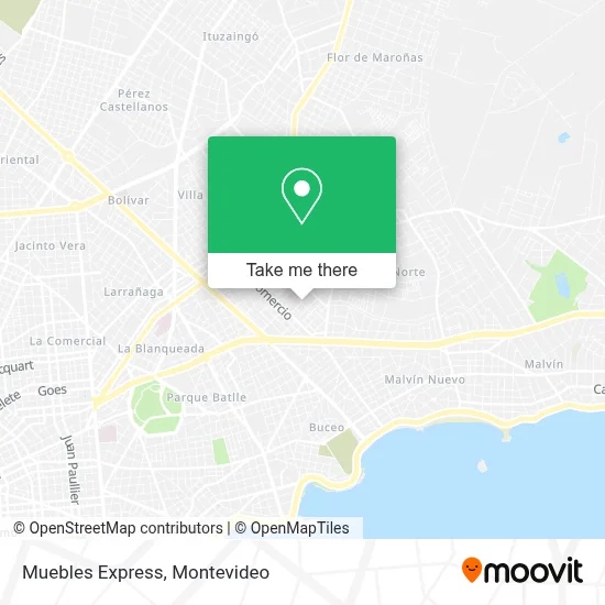 Muebles Express map