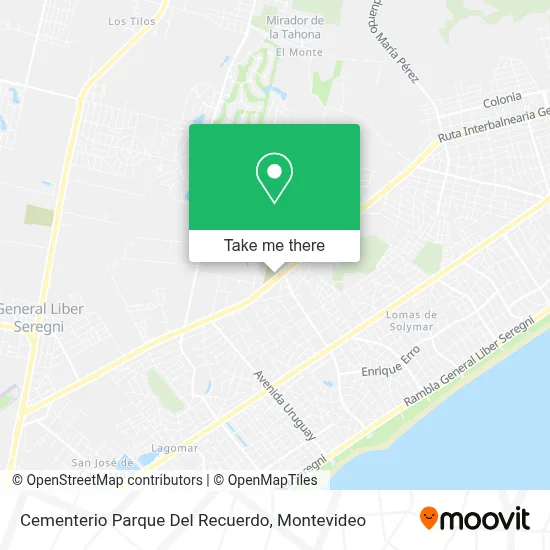 Cementerio Parque Del Recuerdo map