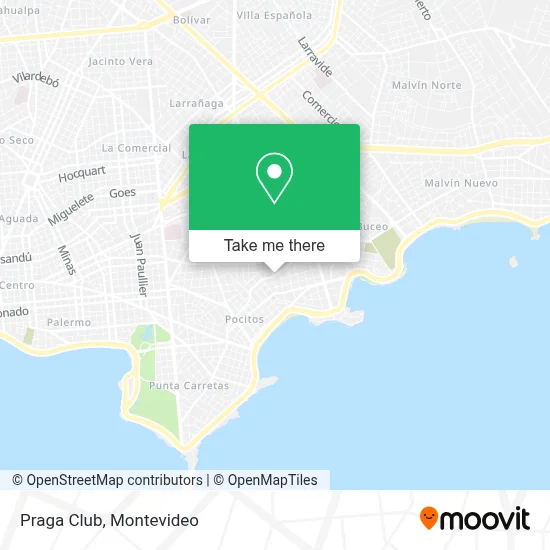Praga Club map