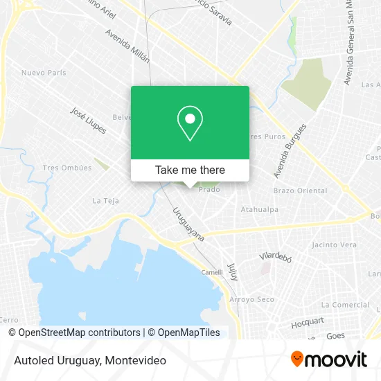 Autoled Uruguay map