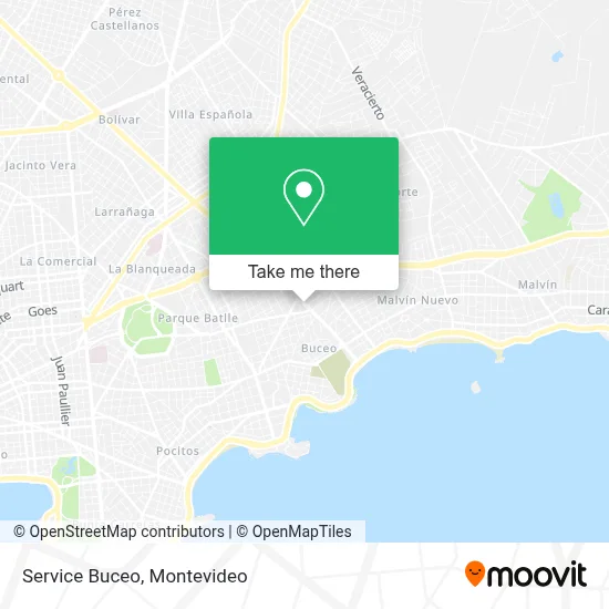 Service Buceo map