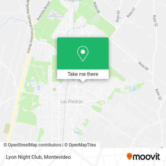 Lyon Night Club map