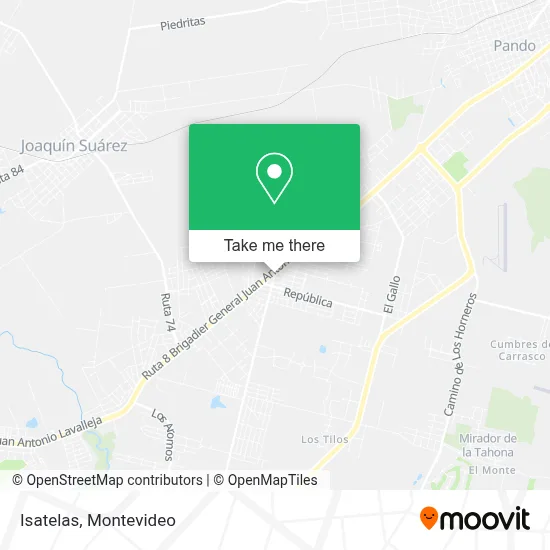 Isatelas map