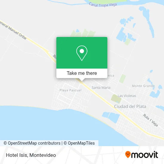 Hotel Isis map
