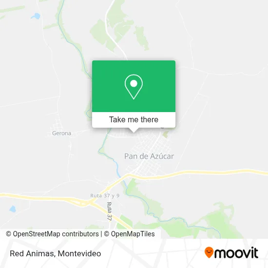 Red Animas map