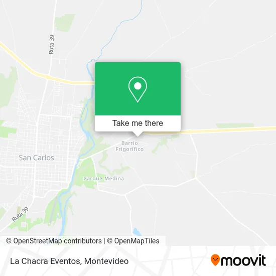 La Chacra Eventos map