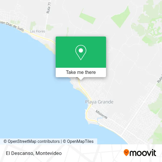 El Descanso map