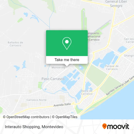 Interauto Shopping map