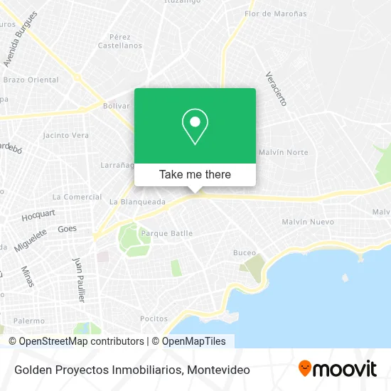 Golden Proyectos Inmobiliarios map
