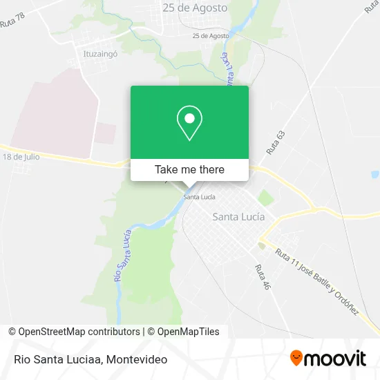 Rio Santa Luciaa map