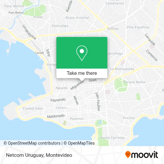 Netcom Uruguay map