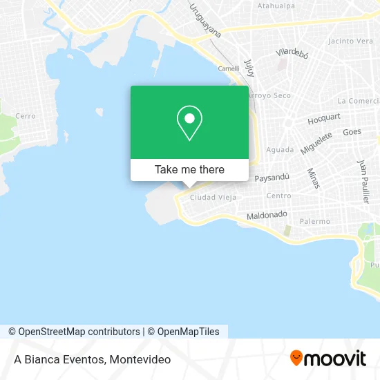 A Bianca Eventos map