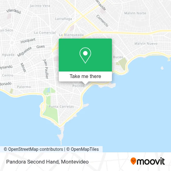 Pandora Second Hand map