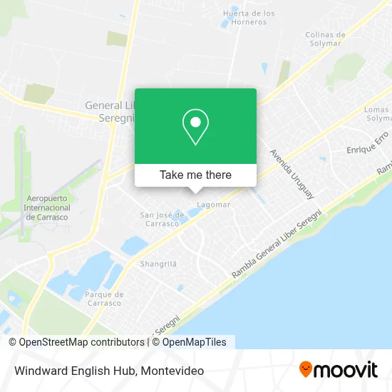 Windward English Hub map