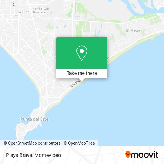 Playa Brava map